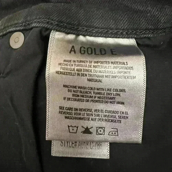 AGOLDE Sophie Distressed High Rise Skinny Crop Jean Size 26 - Picture 8 of 9